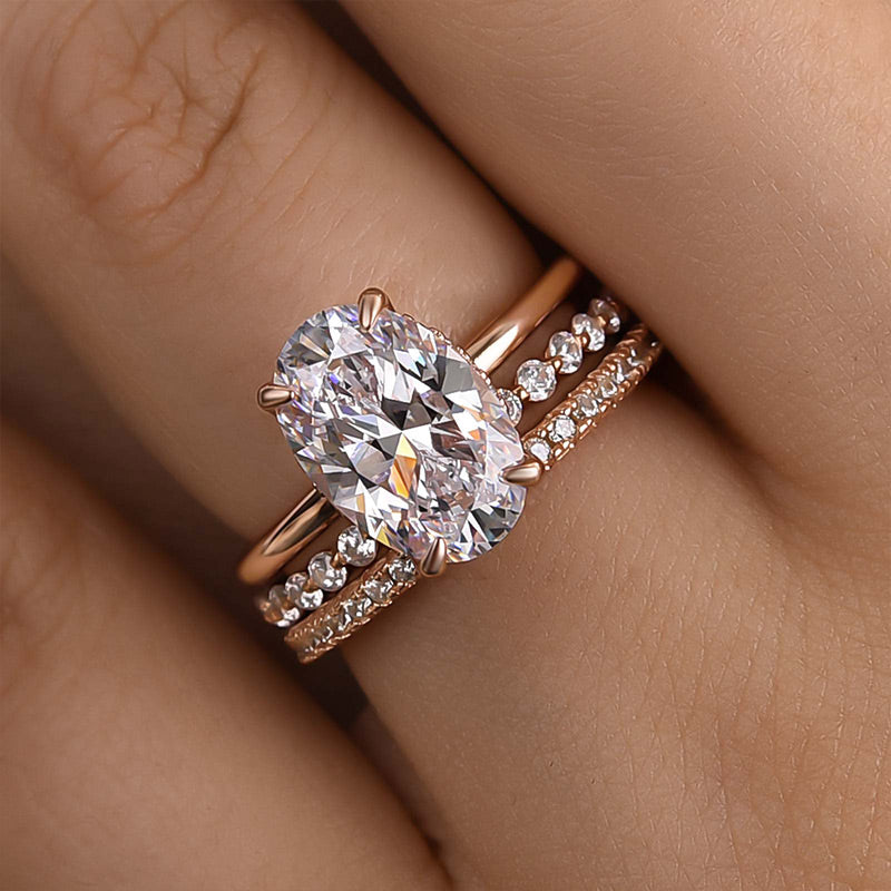 4 CT VERTICAL MARQUISE (Half Bezel) Rapture Ring & Band Silver RIng