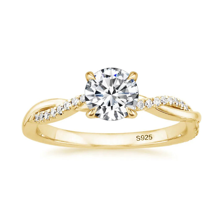 Maxine Unique 6 Prong 6.0Ct Round Cut Engagement Ring