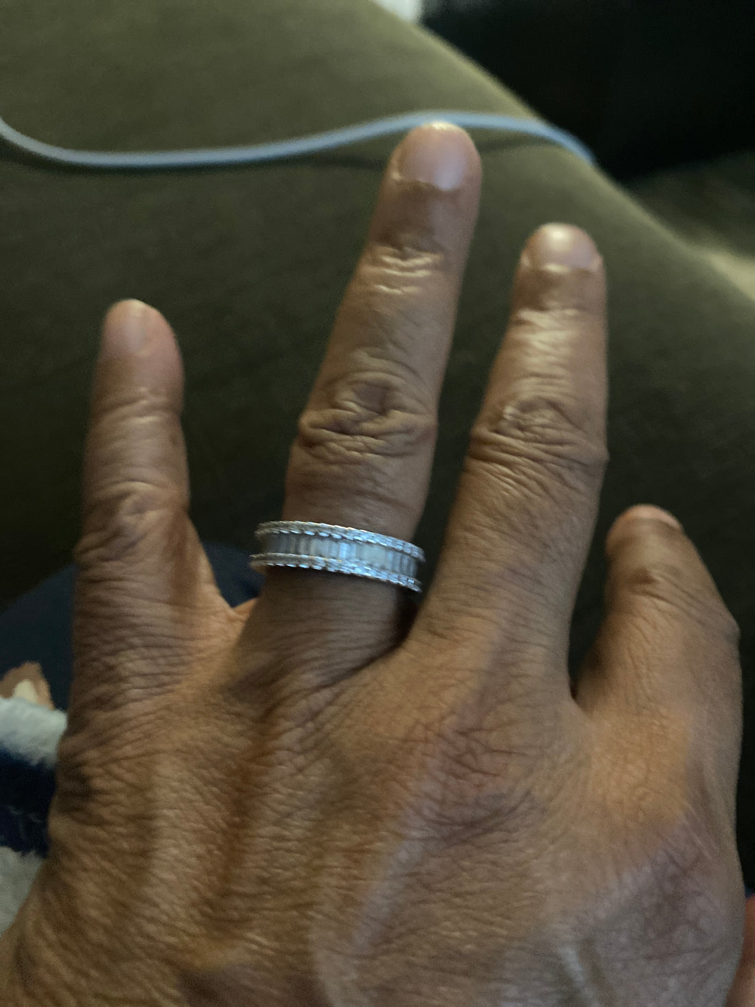 Maxine Elongated 5.0Ct Radiant Cut Wedding Ring With Emerald Cut Wedding Band